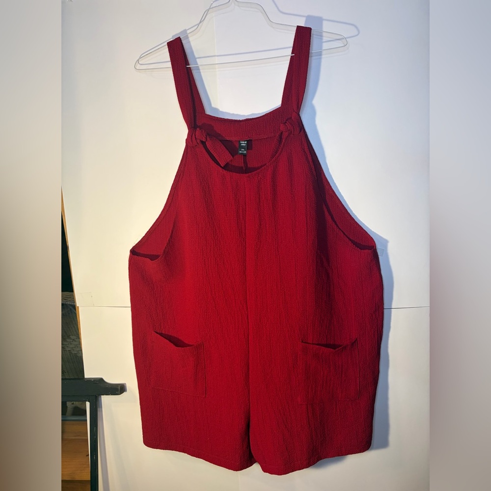 SHEIN Burgundy Tie-Strap Jumpsuit XXXL - Picture 4 of 7